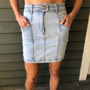 Free people Denim Mini Skirt